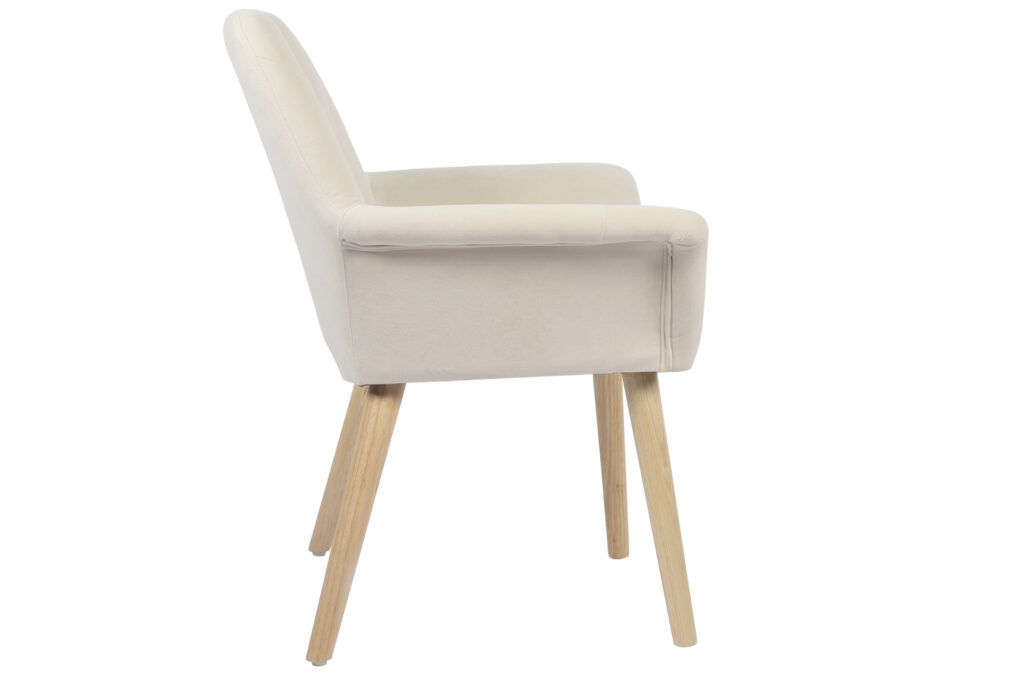 Silla comedor nature microfibra crema