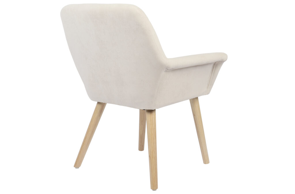 Silla comedor nature microfibra crema