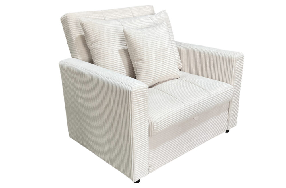 SOFA CAMA DIVAN 99 CM CORDUROY CREMA