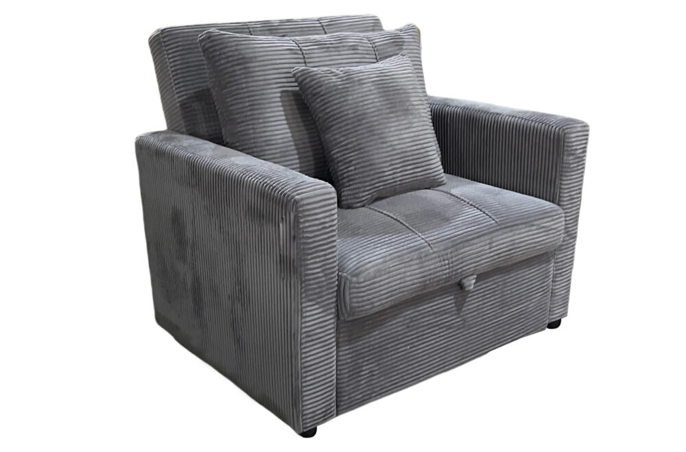 SOFA CAMA DIVAN 99 CM CORDUROY GRIS