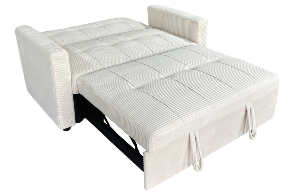 Sofa cama DIVAN corduroy crema 140 cm