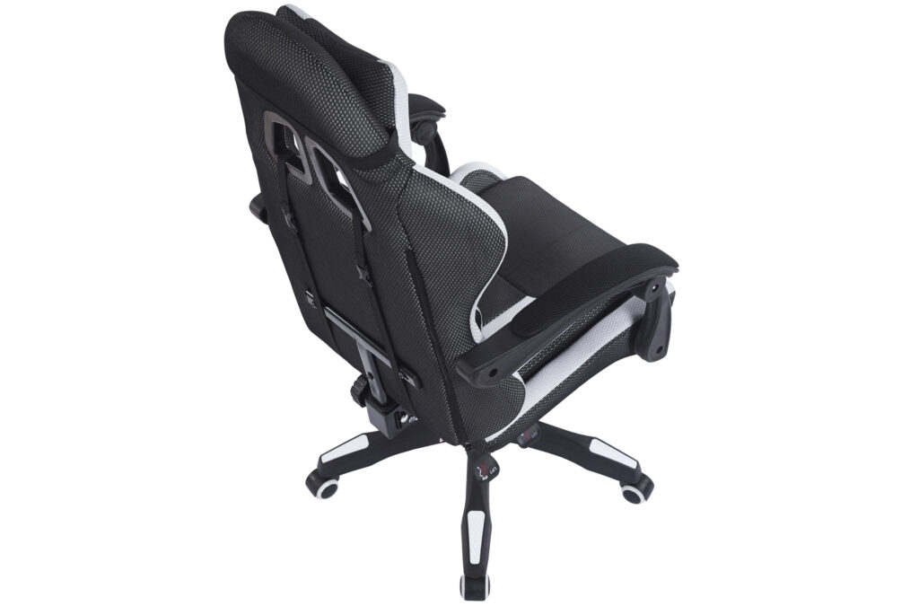 Sillón gaming giratorio Master en malla transpirable negra