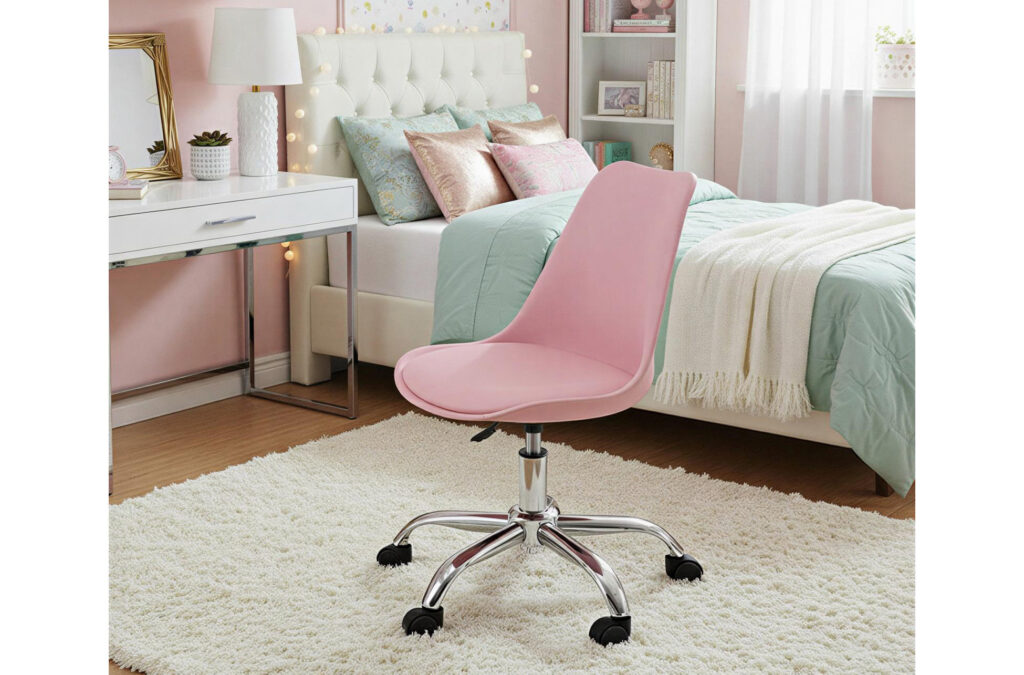 Silla de escritorio giratoria Enjoy rosa