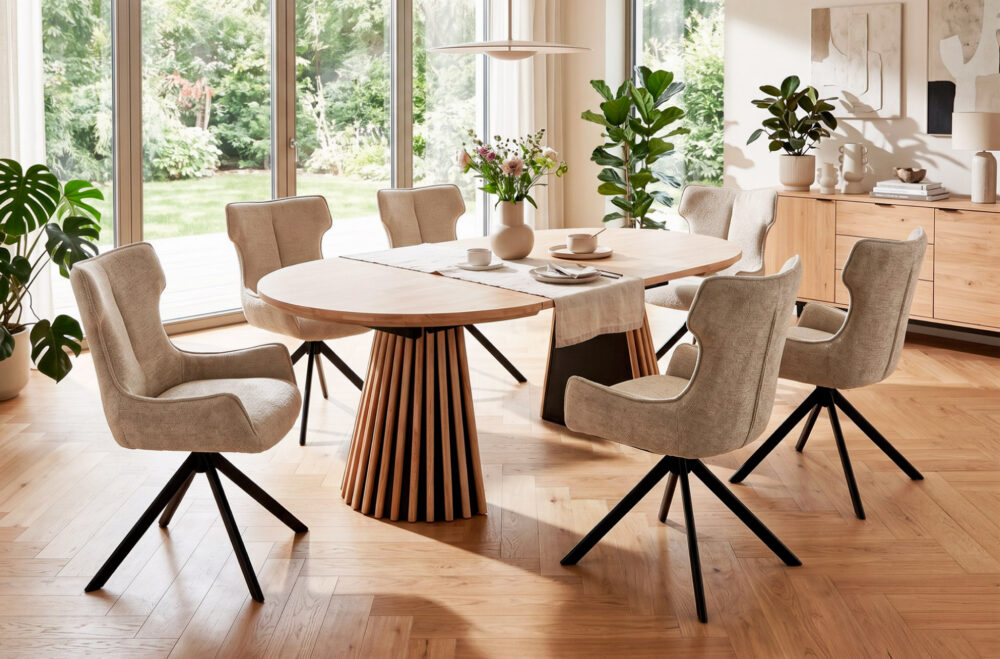 Mesa de comedor extensible Grove en roble Nordish