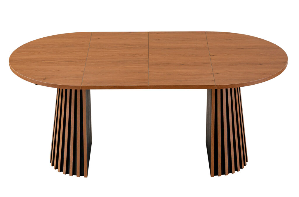Mesa de comedor extensible Brandon 100-180 cm en nogal