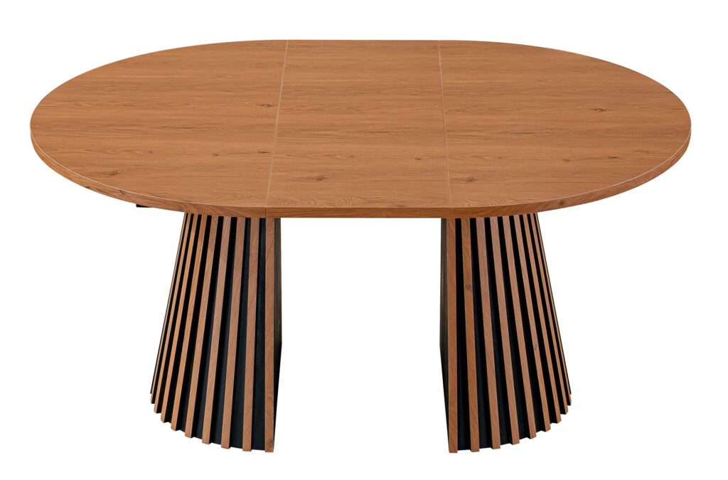 Mesa de comedor extensible Brandon 120-200 cm en nogal