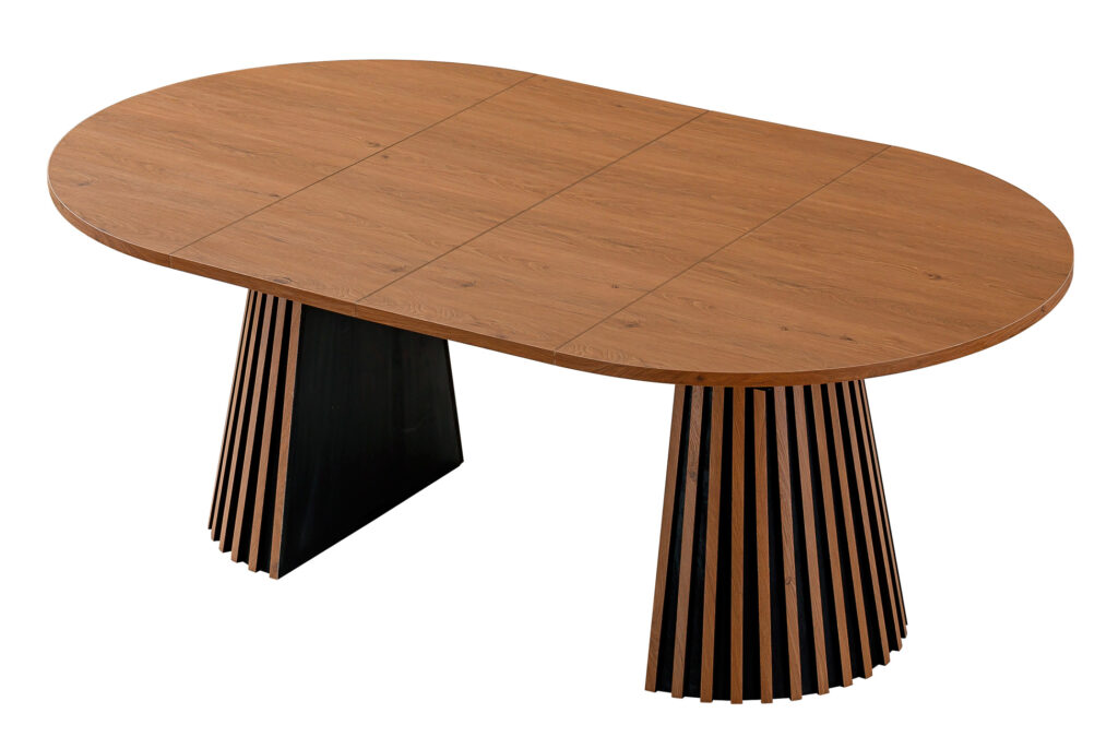 Mesa de comedor extensible Brandon 120-200 cm en nogal