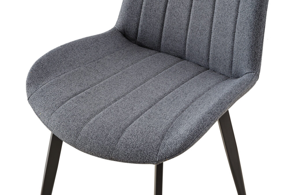 Silla de comedor Sophie en tejido gris