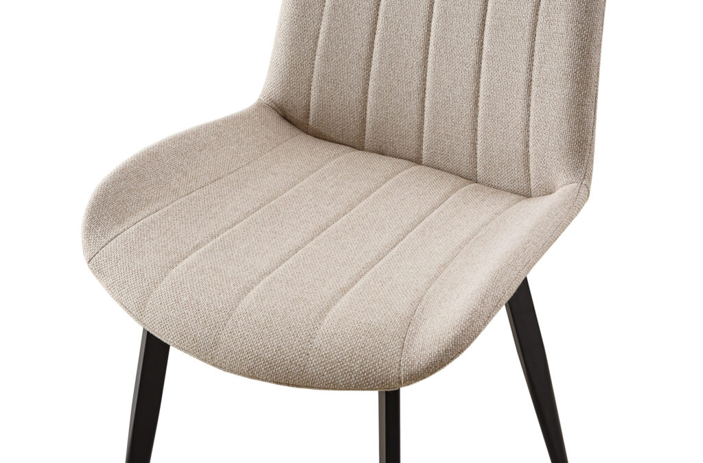 Silla de comedor Sophie en tejido beige