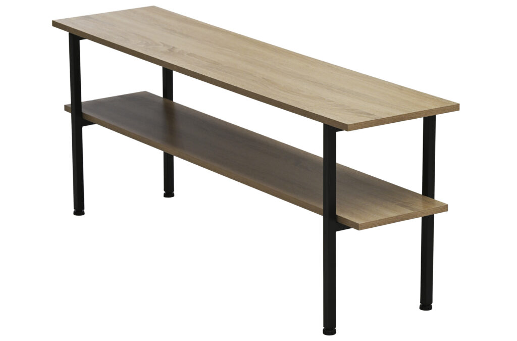 Mesa auxiliar y de TV Deck en roble y negro