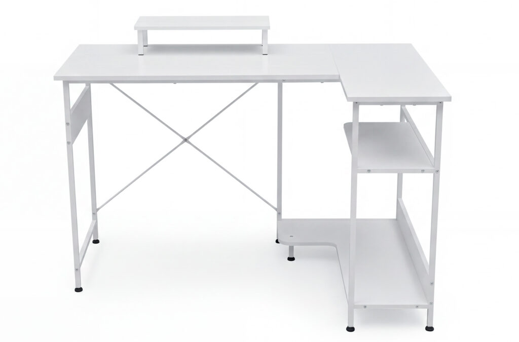 Mesa de estudio Multirack blanca