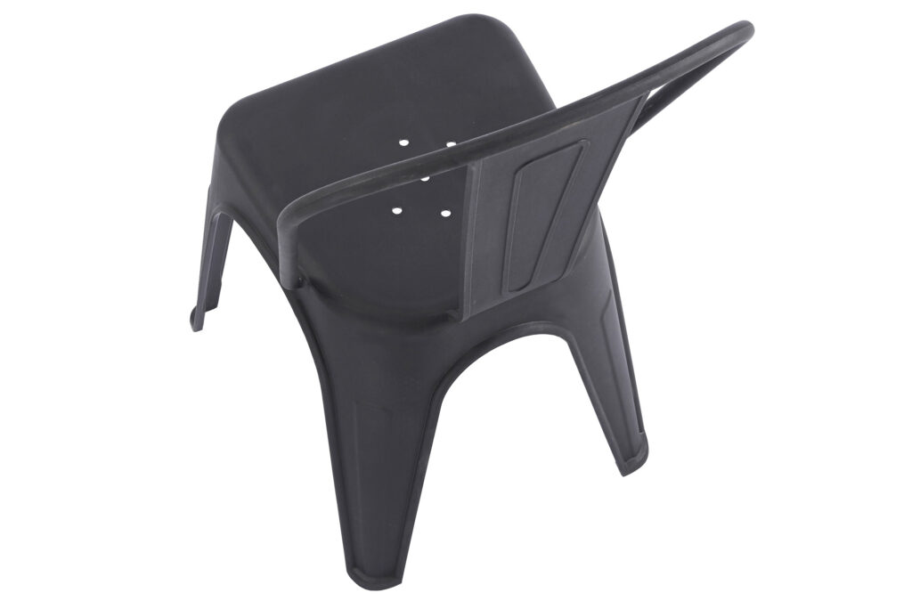 Silla de comedor Tolix en polipropileno negro