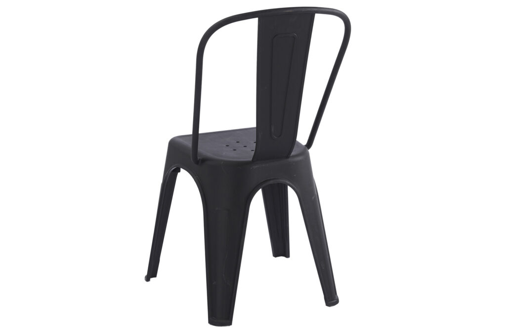 Silla de comedor Tolix en polipropileno negro