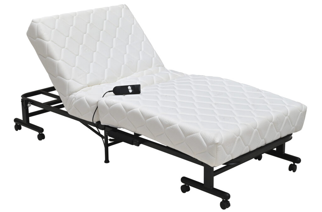 Cama supletoria plegable articulada y motorizada