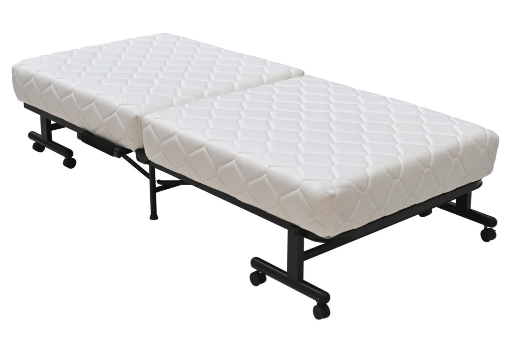 Cama supletoria plegable articulada y motorizada