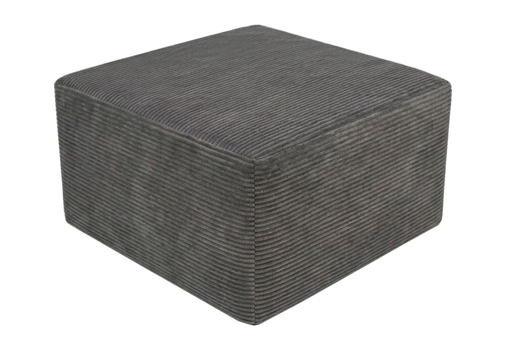 Puf convertible en cama con funda gris