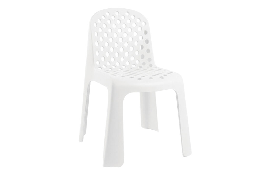 Silla de exterior Bark blanca