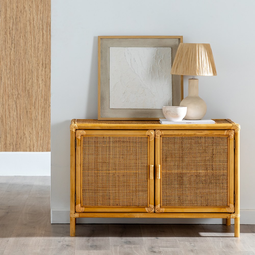 Mueble auxiliar natural ratán
