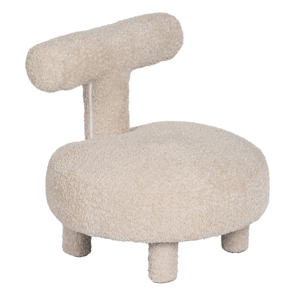 Silla beige tejido