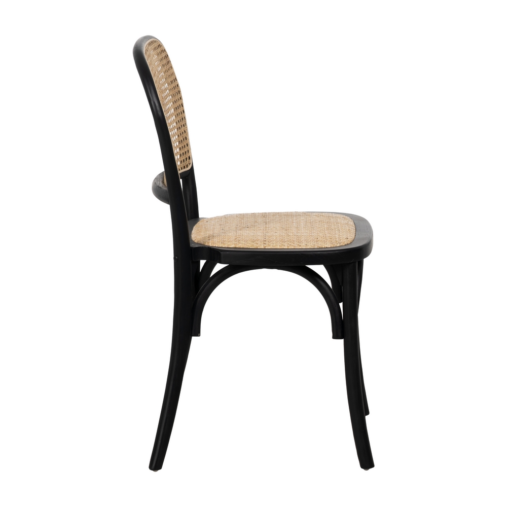 Silla negro madera de olmo