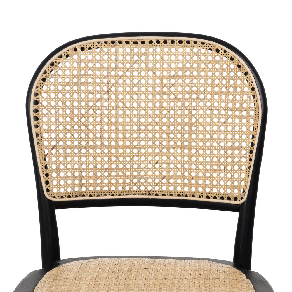 Silla negro madera de olmo
