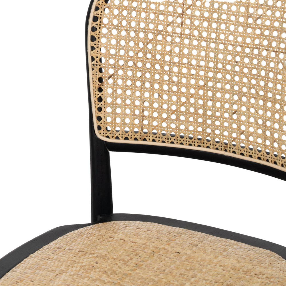Silla negro madera de olmo