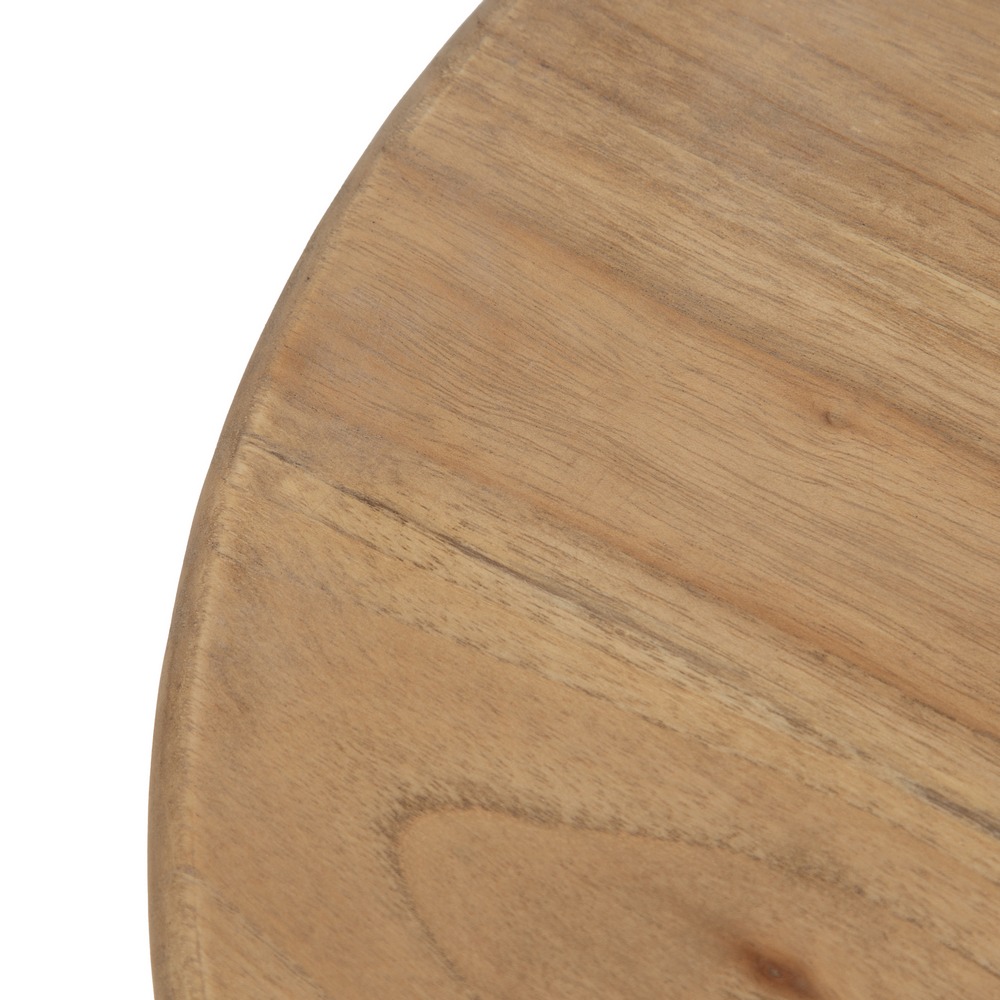 Mesa auxiliar natural madera Mindi, 40x40x55