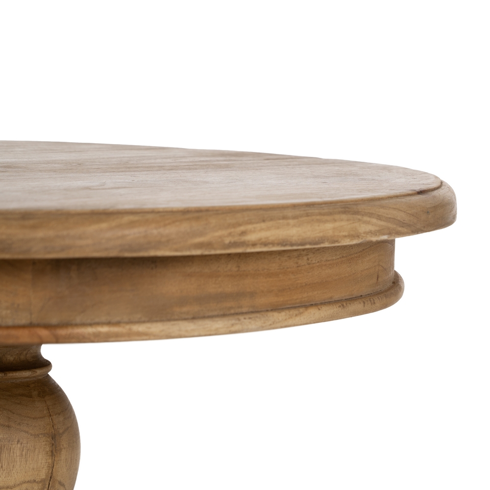 Mesa auxiliar natural madera Mindi, 50x50x64