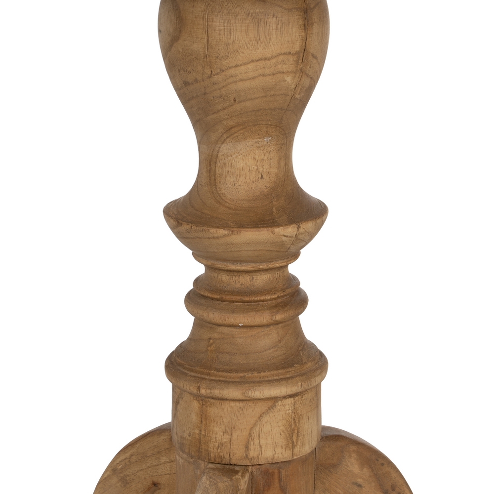 Mesa auxiliar natural madera Mindi, 50x50x64