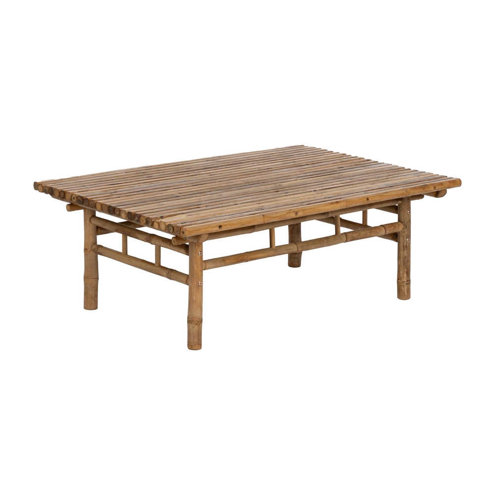 Mesa de centro natural bambú, 100x70x36
