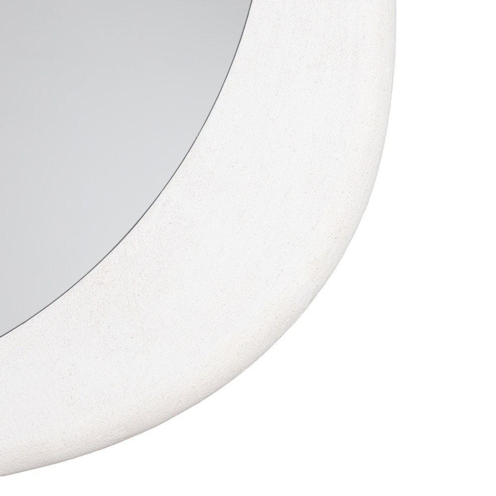 Espejo blanco DM y cristal, 98x6x98