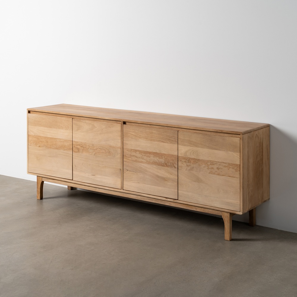 Aparador natural madera de mango, 200x45x76