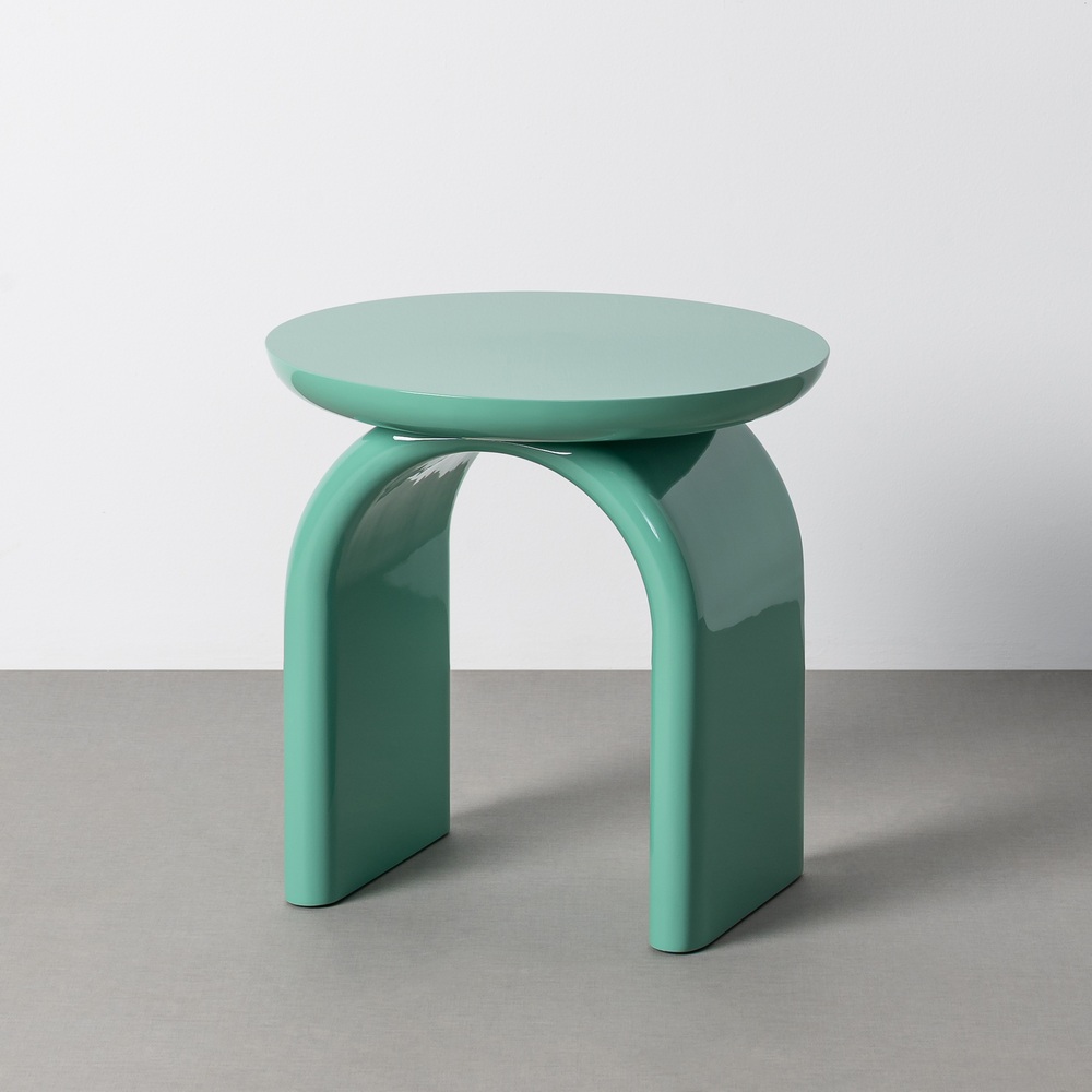 Mesa auxiliar lacado verde DM