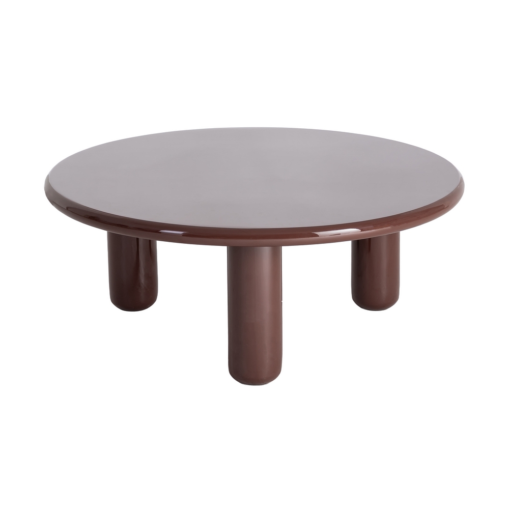 Mesa de centro lacado granate DM