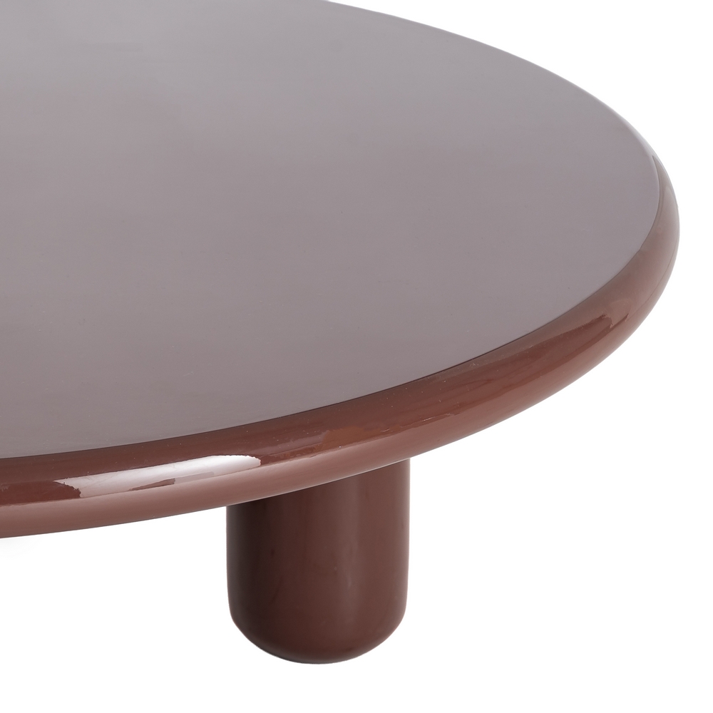 Mesa de centro lacado granate DM