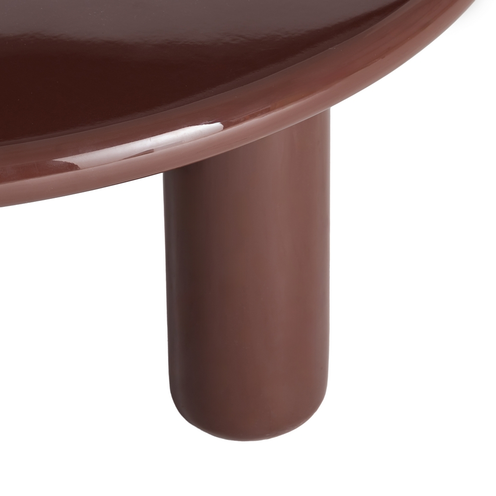 Mesa de centro lacado granate DM