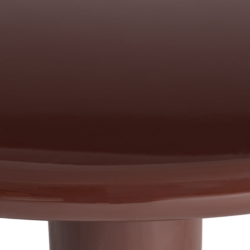 Mesa de centro lacado granate DM