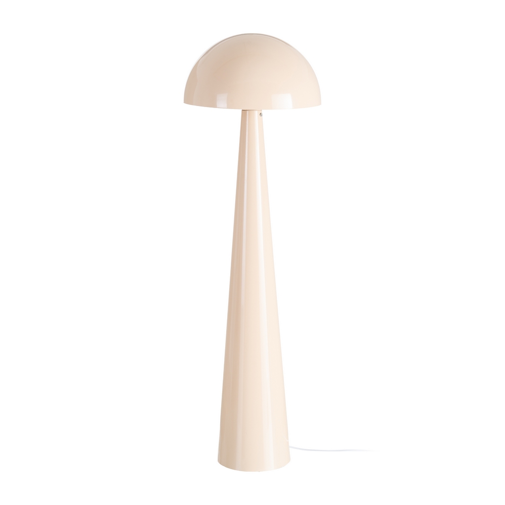 Lámpara de suelo beige metal