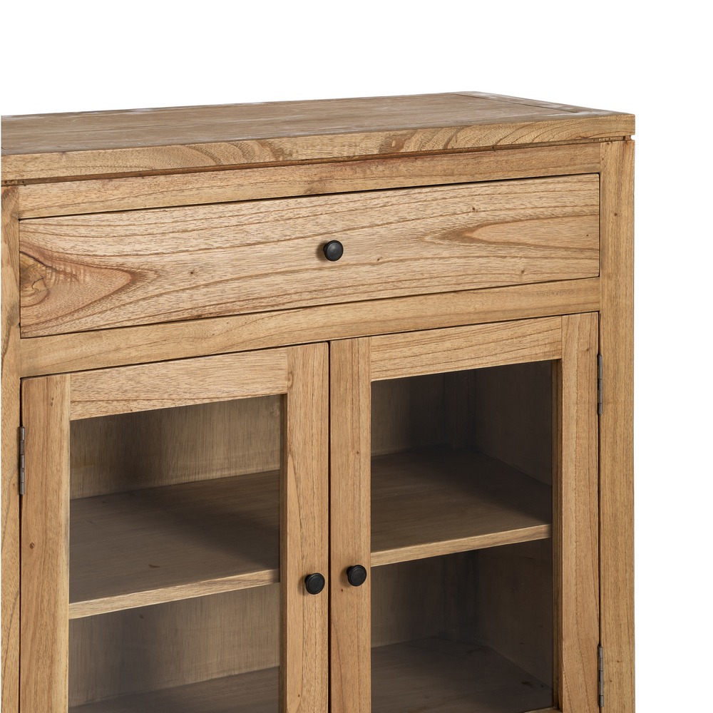 Mueble recibidor natural madera Mindi