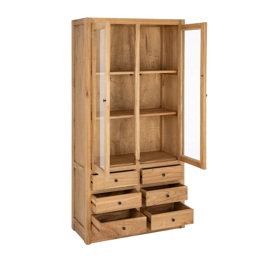 Vitrina natural madera Mindi