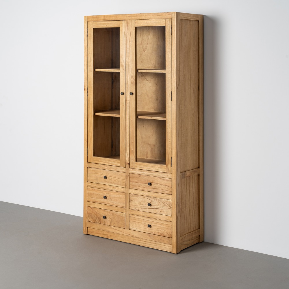 Vitrina natural madera Mindi