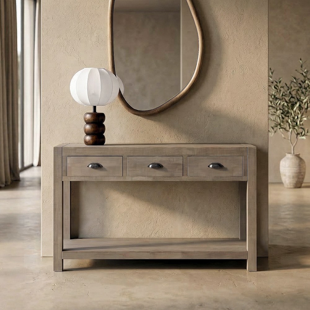 Consola natural madera