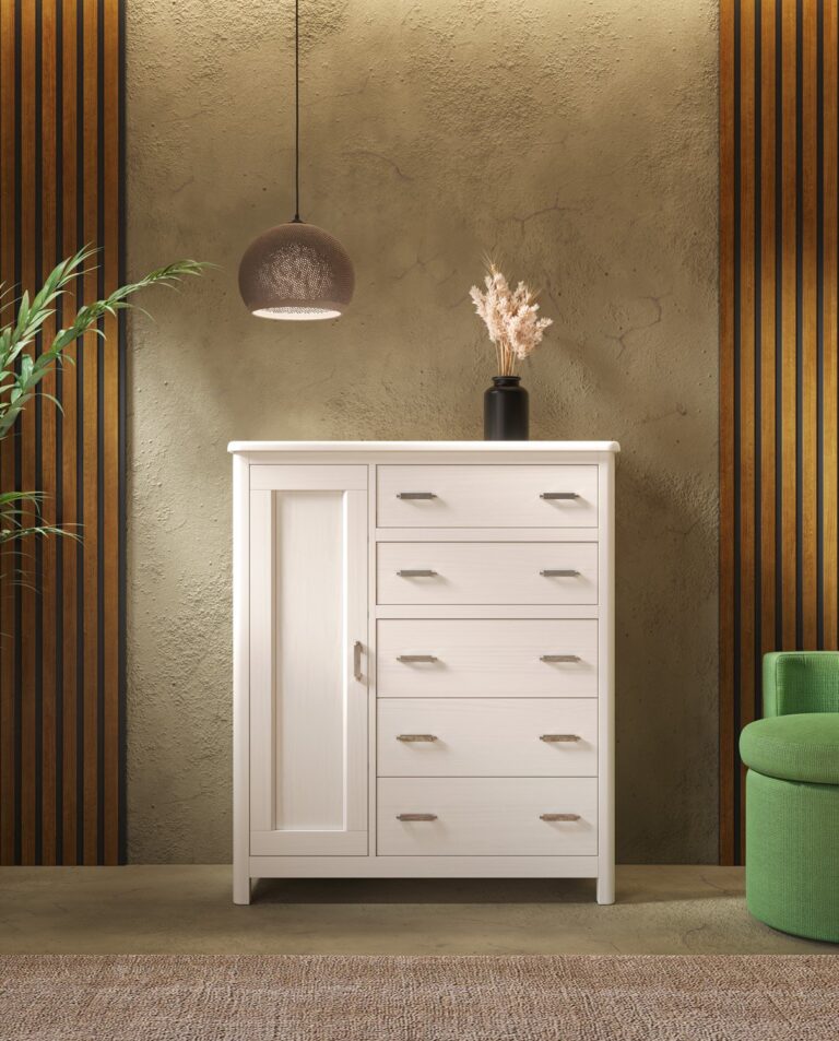 Cómoda con puerta en ambiente