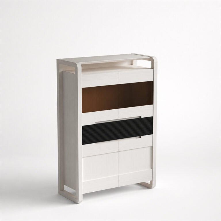 Vitrina baja puerta cristal y madera Berna