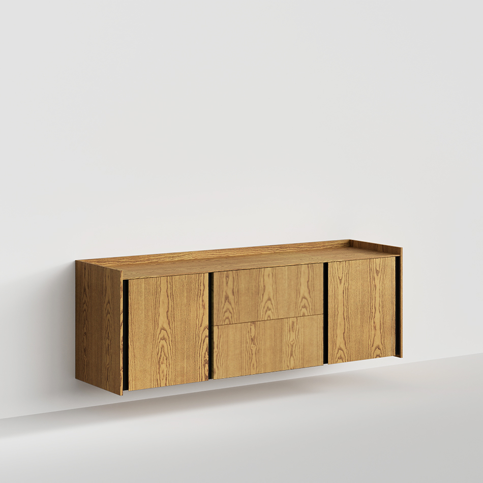 Mueble tv praga modulable suspendida con cajones